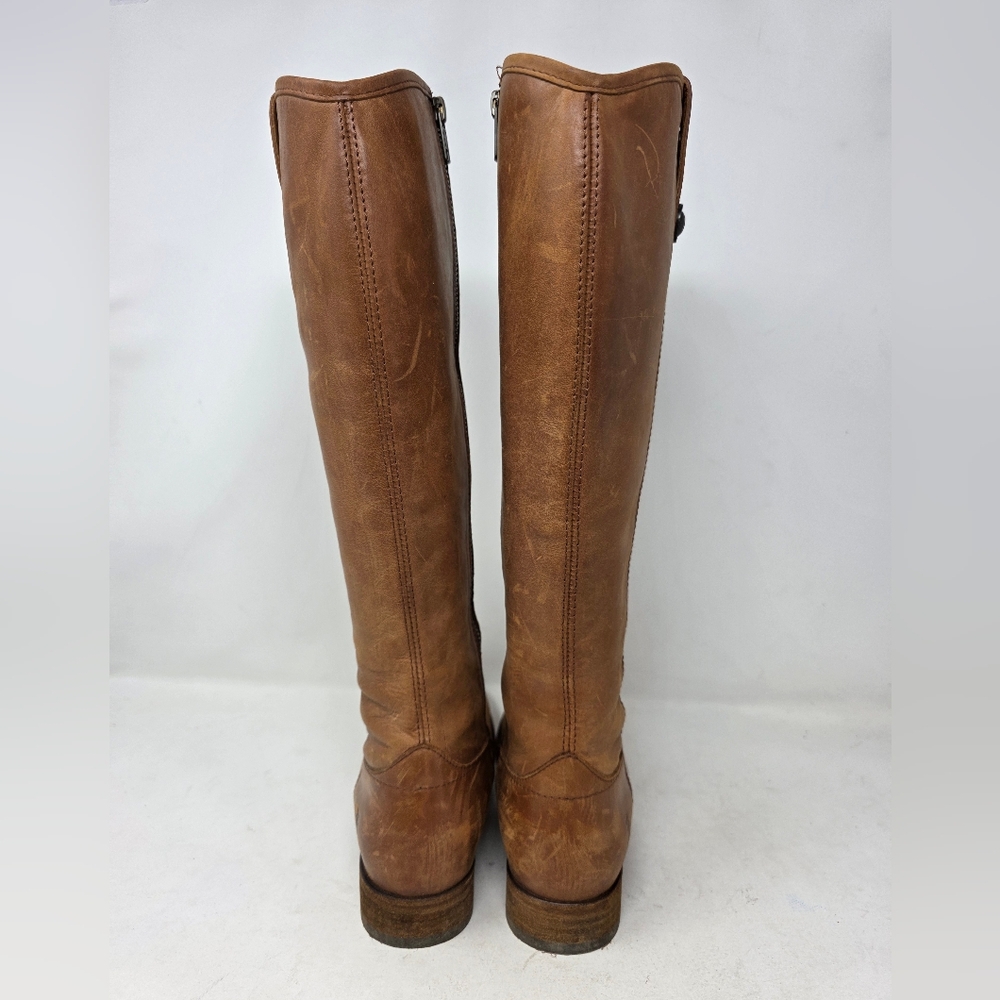Frye Melissa Button Inside Zip Leather Boots 3470… - image 4